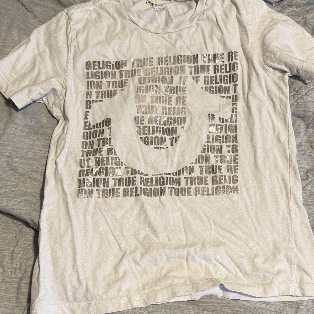 True Religion Gray Logo T-Shirt